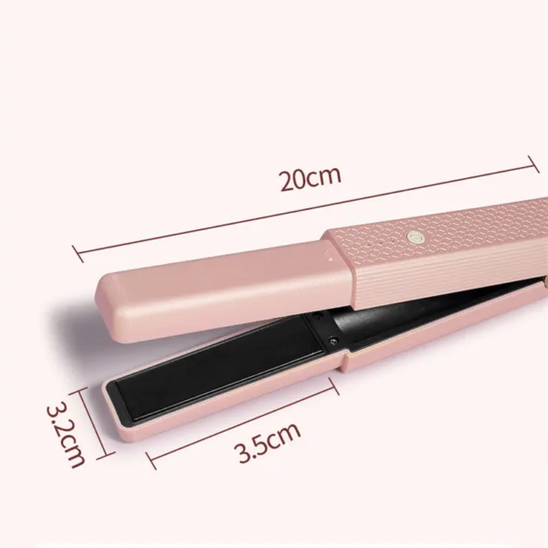 Hair Straightener Cordless Usb Hair Straightener Mini Ceramics Hair Curler 3 Constant Temperature Portable Flat Iron For Travel - Image 8