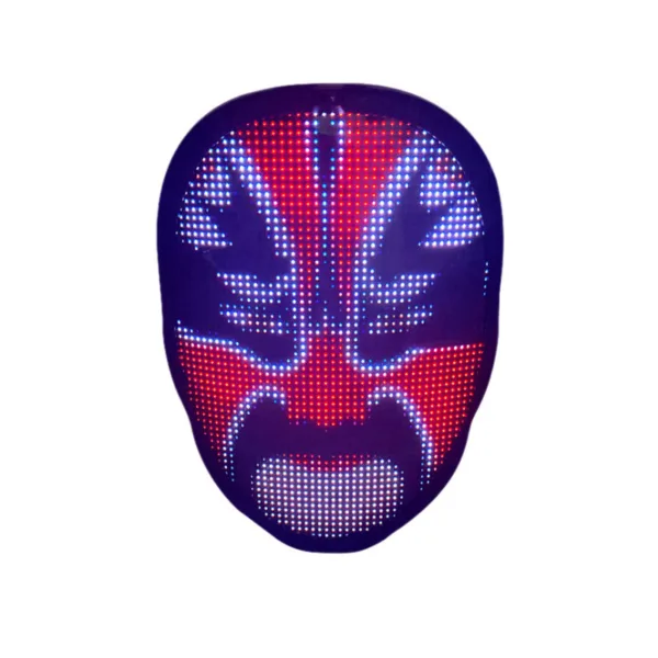 Halloween Face Masks Full Color LED Luminous Mask Face Changing Mask Party Bar Props - Image 12