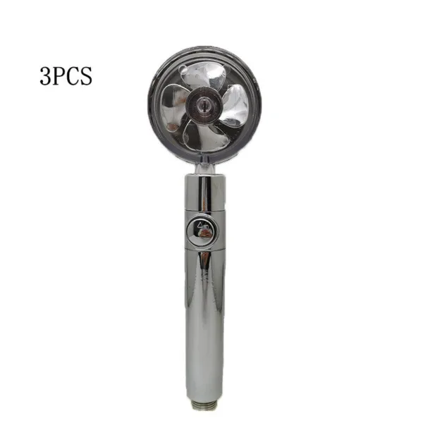 Propeller Driven Shower Head With Stop Button And Cotton Filter Turbocharged High Pressure Handheld Shower Nozzle - Image 21