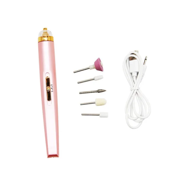 5in1 Manicure Machine Set Electric Nail Drill Polisher Cordless USB Rechargeable With LED Cutters Mill For Manicure Pedicure Accessor - Image 5