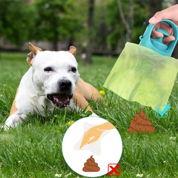 Portable Lightweight Dog Pooper Scooper With Built-in Poop Bag Dispenser Eight-claw Shovel For Pet Toilet Picker Pet Products - Image 6