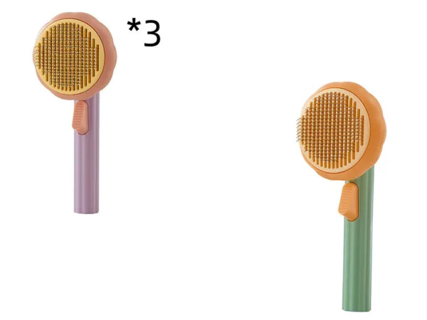 New Pet Cat Brush Hot Selling Hand-held Steel Wire Self-cleaning Comb Looper For Hair Removal - Image 20