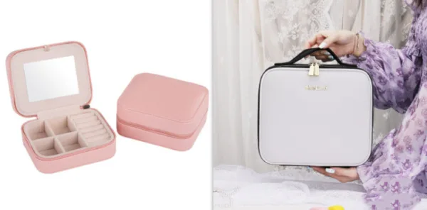 Smart LED Cosmetic Case With Mirror Cosmetic Bag Large Capacity Fashion Portable Storage Bag Travel Makeup Bags - Image 13