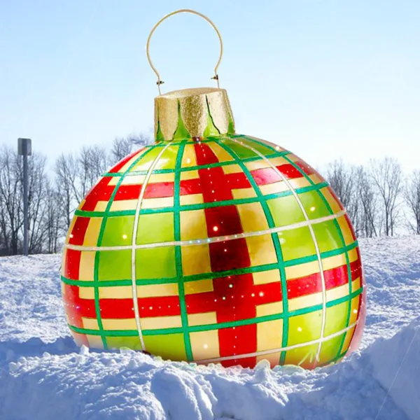 Christmas Ornament Ball Outdoor Pvc 60CM Inflatable Decorated Ball PVC Giant Big Large Balls Xmas Tree Decorations Toy Ball - Image 20