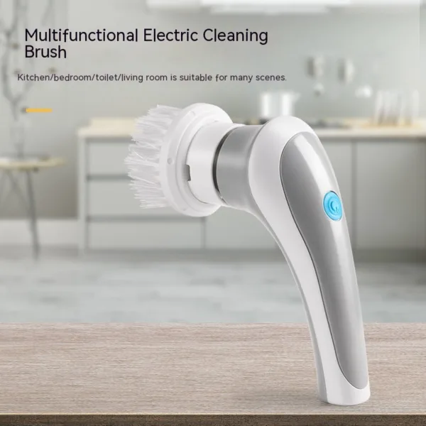 Electric Cleaning Brush 4 In 1 Spinning Scrubber Handheld Electric Cordless Cleaning Brush Portable - Image 4