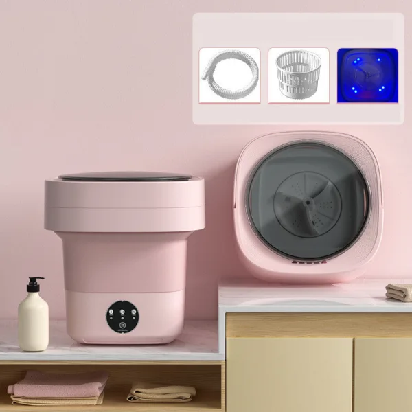 Mini Foldable Washing Machine Portable Mini Socks Underwear Panties Washing Machine Big Capacity 3 Models With Spinning Dry Gadgets - Image 13