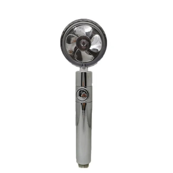 Propeller Driven Shower Head With Stop Button And Cotton Filter Turbocharged High Pressure Handheld Shower Nozzle - Image 10